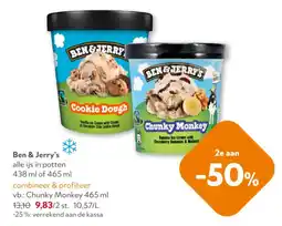 OKay Ben & Jerry's alle ijs in potten aanbieding