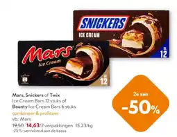 OKay Mars, Snickers of Twix Ice Cream Bars aanbieding