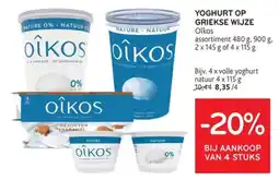 Alvo Yoghurt op griekse wijze aanbieding