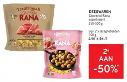 Alvo Deegwaren Giovanni Rana assortiment aanbieding