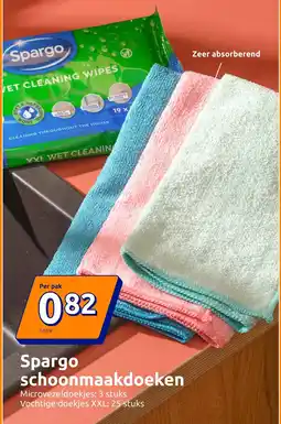 Action Spargo schoonmaakdoeken aanbieding