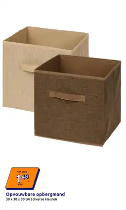 Action Opvouwbare opbergmand aanbieding