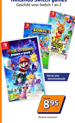 Action Nintendo switch games aanbieding