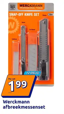 Action werckmann afbreekmessenset aanbieding