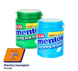 Action Mentos kauwgum aanbieding