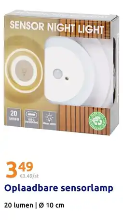 Action Oplaadbare sensorlamp aanbieding