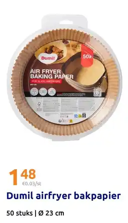 Action Dumil airfryer bakpapier aanbieding