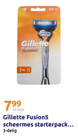 Action Gillette fusion5 scheermes starterpack aanbieding