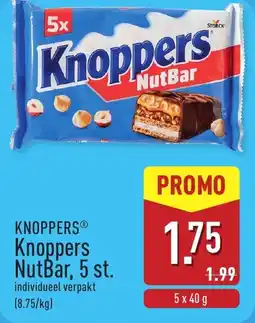 ALDI Knoppers NutBar aanbieding