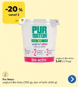 Bio Planet yoghurt Bio Activ aanbieding