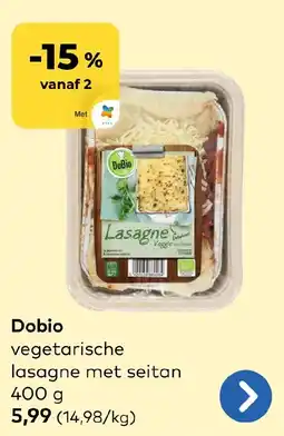 Bio Planet Dobio vegetarische lasagne met seitan aanbieding