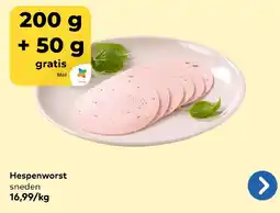 Bio Planet Hespenworst sneden aanbieding