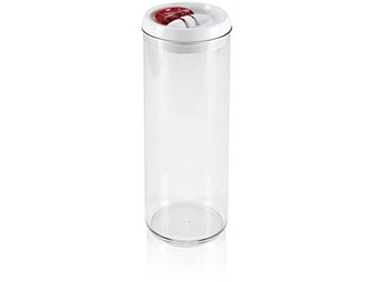 Makro Leifheit Voorraadbus Fresh & Easy 30 cm transparant/wit aanbieding