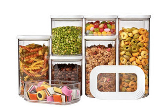 Makro Mepal Bewaardozen-set Modula transparant/wit 7-delig aanbieding