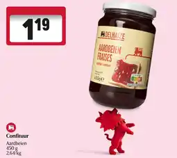Delhaize Confituur Aardbeien aanbieding