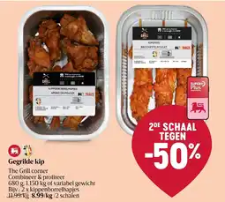 Delhaize Gegrilde kip aanbieding