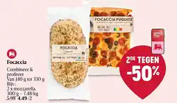 Delhaize Focaccia aanbieding