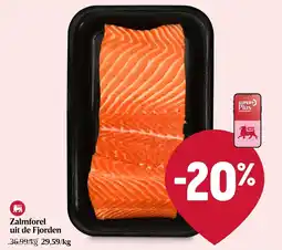Delhaize Zalmforel uit de Fjorden aanbieding