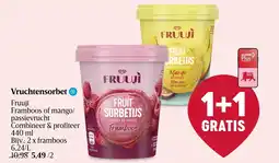 Delhaize Vruchtensorbet aanbieding