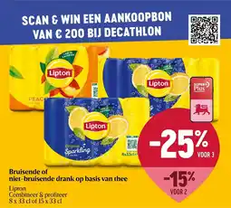 Delhaize Lipton Bruisende of niet-bruisende drank op basis van thee aanbieding