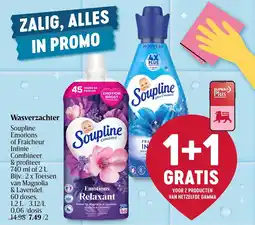 Delhaize Wasverzachter Soupline aanbieding