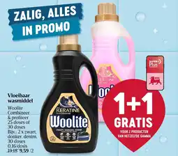 Delhaize Vloeibaar wasmiddel Woolite aanbieding