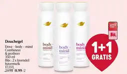 Delhaize Douchegel Dove - body + mind aanbieding