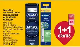 Delhaize Navulling voor elektrische tandenborstel of tandpasta (Clinical) aanbieding