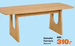 Kwantum Eettafel ferrara naturel aanbieding