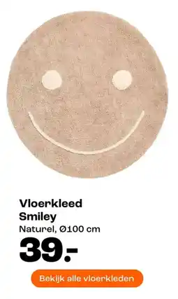 Kwantum Vloerkleed Smiley aanbieding
