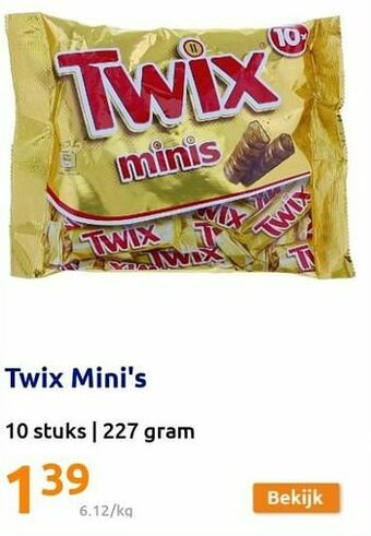 Action Twix mini`s aanbieding