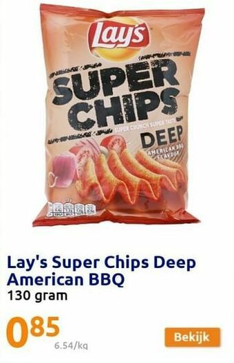 Action Lay`s super chips deep american bbq aanbieding