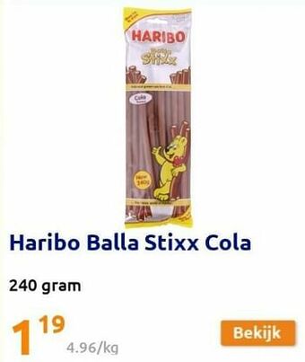 Action Haribo balla stixx cola aanbieding