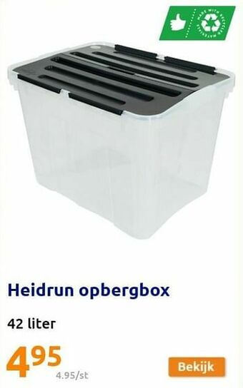 Action Heidrun opbergbox aanbieding