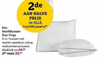 Leen Bakker Hoofdkussen duo virgo aanbieding