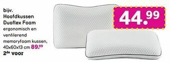 Leen Bakker Hoofdkussen duoflex foam aanbieding