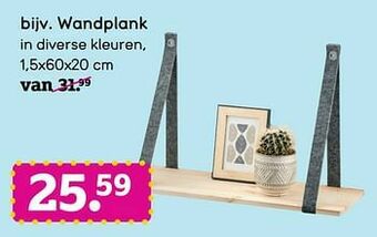 Leen Bakker Wandplank aanbieding