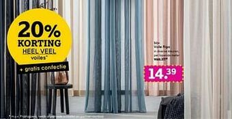 Leen Bakker Voile riga aanbieding