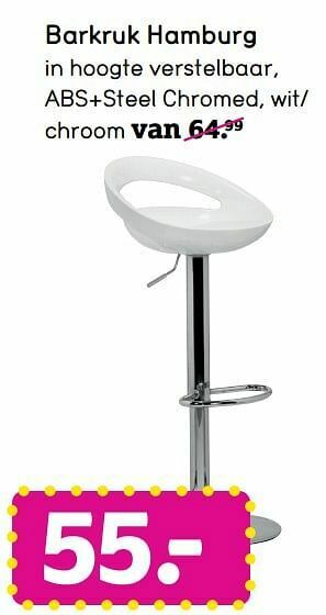 Leen Bakker Barkruk hamburg aanbieding