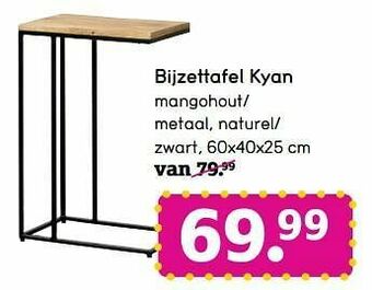 Leen Bakker Bijzettafel kyan aanbieding