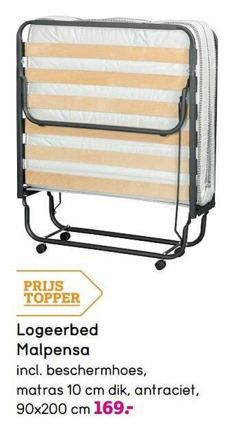 Leen Bakker Logeerbed malpensa aanbieding
