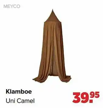 Baby-Dump Klamboe uni camel aanbieding