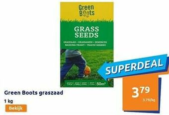 Action Green boots graszaad aanbieding