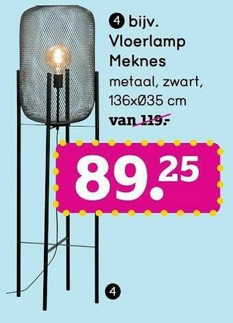Leen Bakker Vloerlamp meknes aanbieding