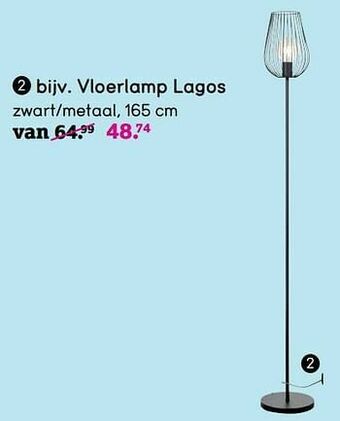 Leen Bakker Vloerlamp lagos aanbieding