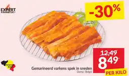 Intermarché Gemarineerd varkens spek in sneden aanbieding