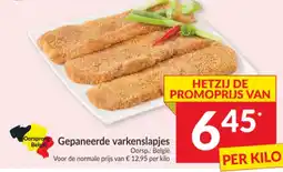 Intermarché Gepaneerde varkenslapjes aanbieding