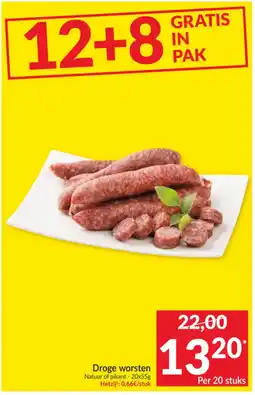 Intermarché Droge worsten aanbieding