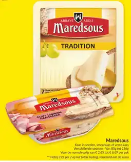 Intermarché Maredsous kaas in sneden aanbieding