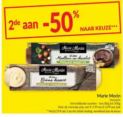 Intermarché Marie Morin Desserts aanbieding